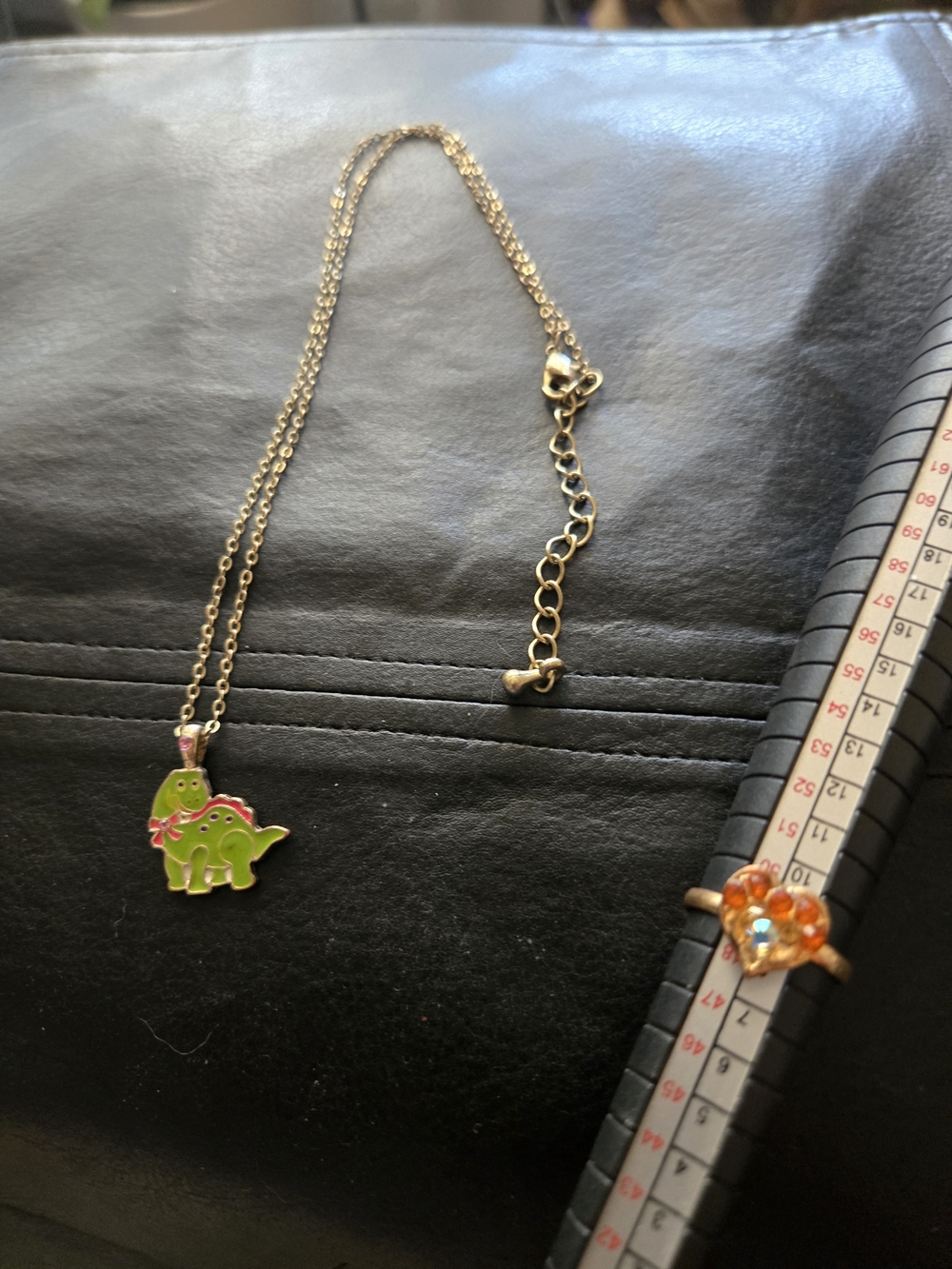 Kids Green Dinosaur Pendant Necklace - Unbranded